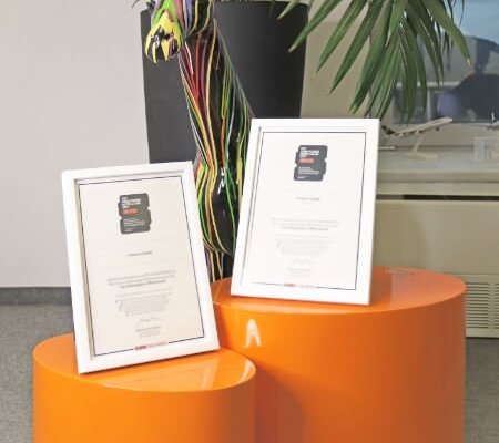 Bild - 2 Urkunden von Finnwaa als Toparbeitgeber