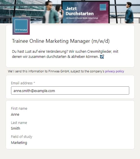 LinkedIn Ads Formate Überblick: LinkedIn Lead Ads