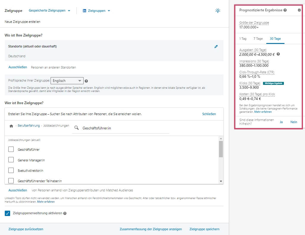 LinkedIn Ads Zielgruppen erstellen LinkedIn Ads Targeting: LinkedIn Ads Zielgruppen erstellen
