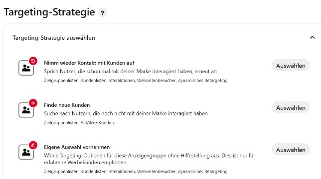 Pinterest Targeting-Strategie – 1