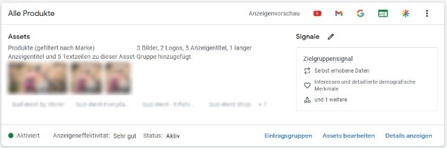 Google Ads Performance Max Kampagnen optimieren: Zielgruppensignale in Asset-Gruppen verwalten