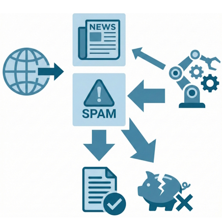 Agentur für KI-basierte Google Ads Kampagnen: Problem der mangelnden Qualität des Traffics und Lösung mittels ausschließender Placements (Bild wurde von KI generiert)