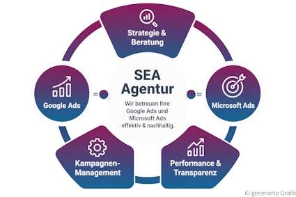 SEA Agentur Leistungen: Betreuung von Google Ads und Microsoft Ads